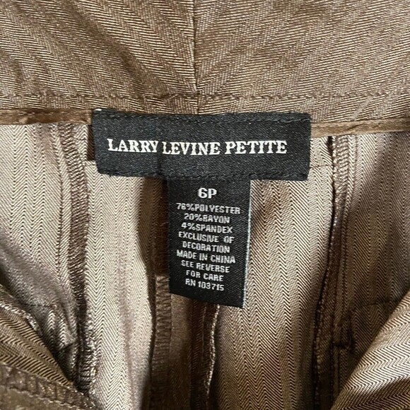 New Larry‎ Levine Perfectly Tailored Silhouette Petite Pants Slacks Trousers 6 - Picture 3 of 9